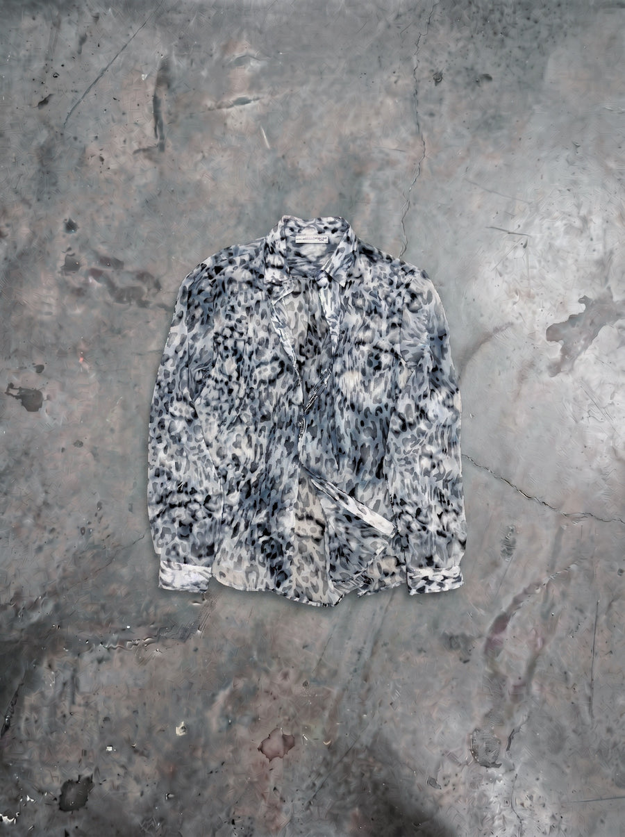 Camisa Leopard - Light Blue