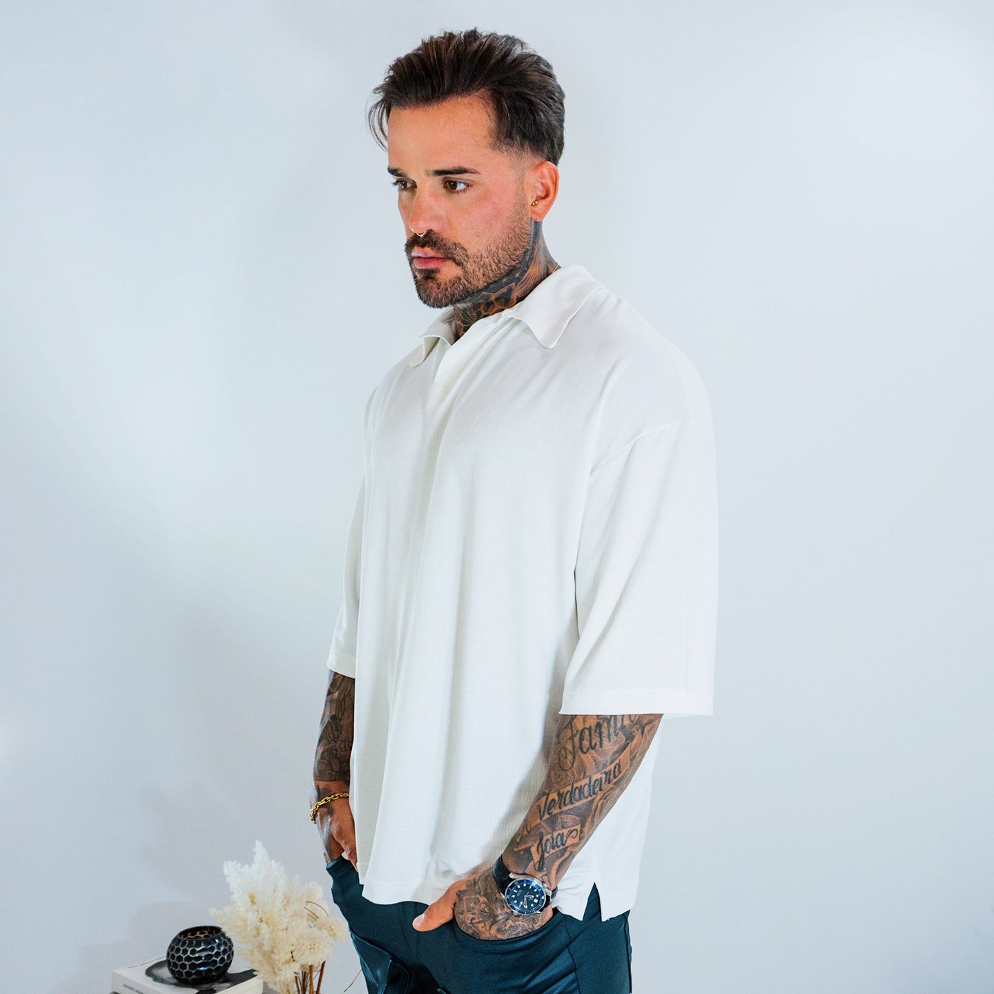 Camiseta Polo Over - Off