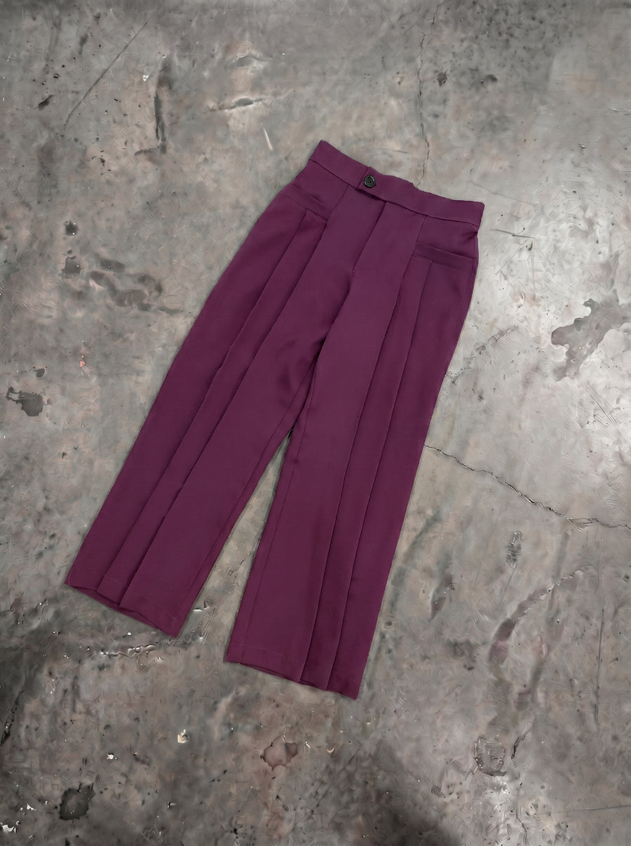 Calça Alfaiataria Classic Wide - Grape