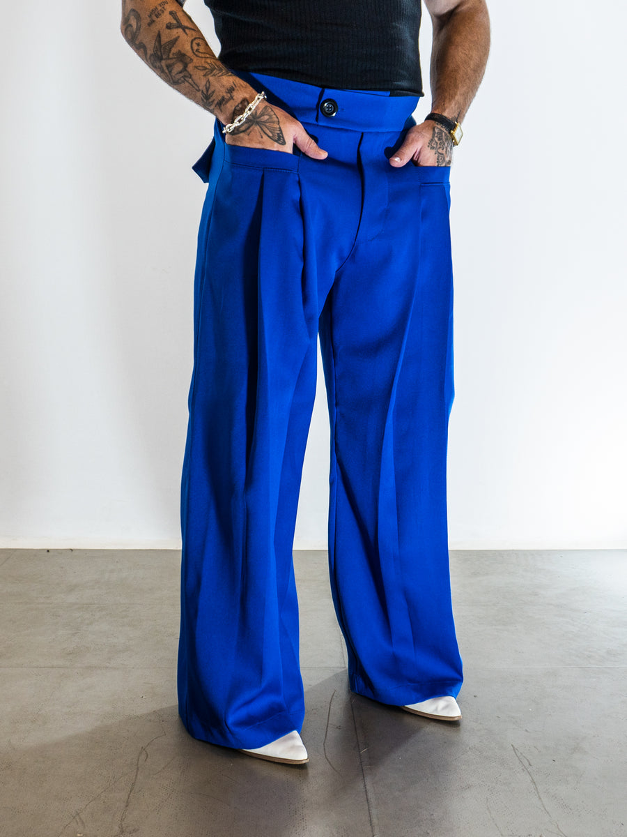 Calça Alfaiataria Classic Wide - Royal Blue