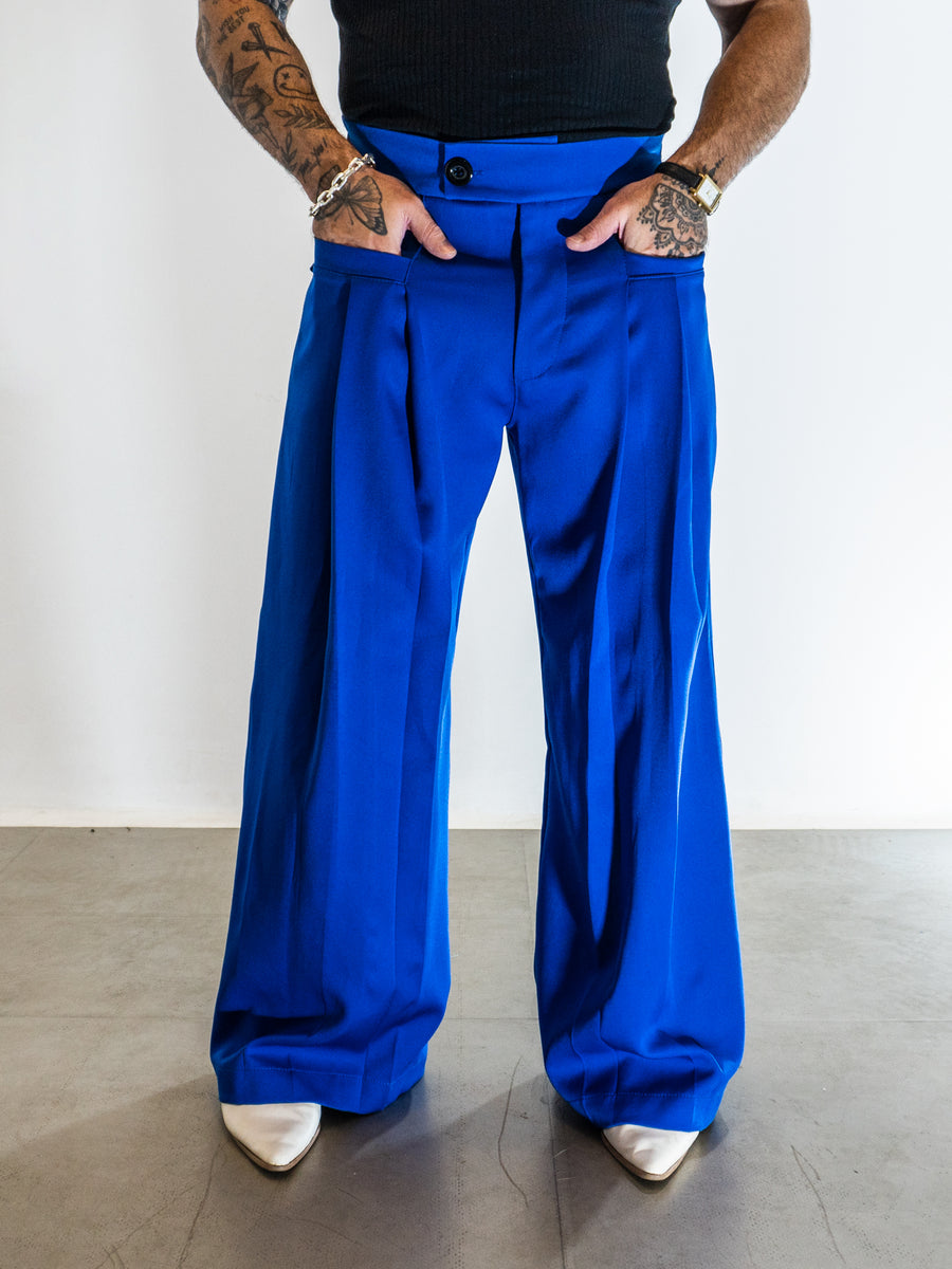 Calça Alfaiataria Classic Wide - Royal Blue