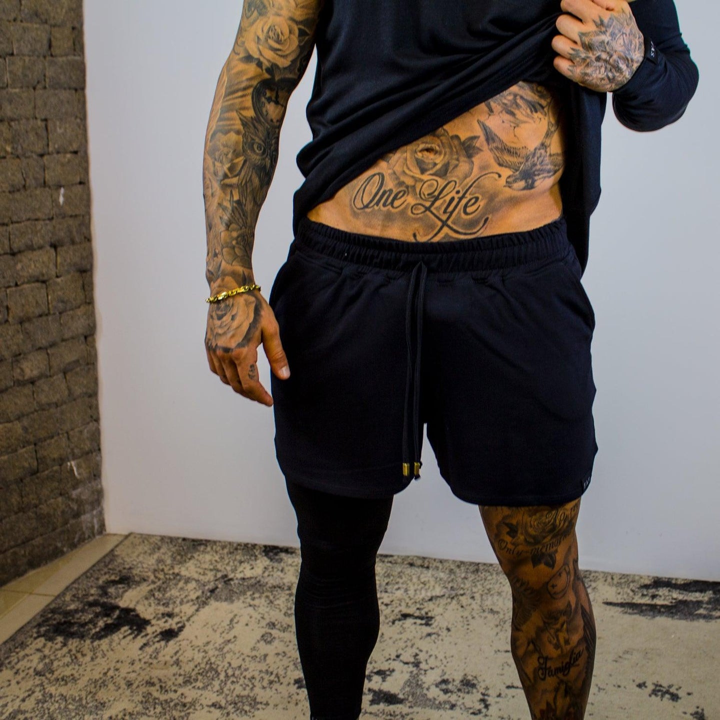 Shorts God Force - Preto | FAS Clothing Streetwear